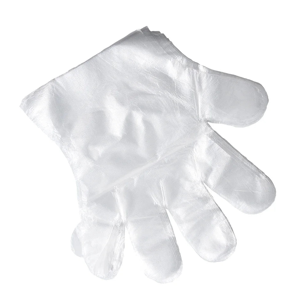 100pcs Disposable Gloves Plastic Gloves Transparent Eco-friendly Cleaning Gloves For DIY Cooking Kitchen Accessories