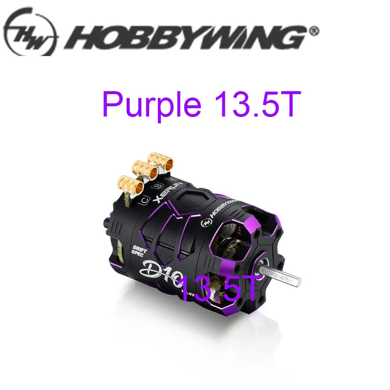 HobbyWing XeRun D10 Brushless Sensored Motor for 1/10 RC Drift Car