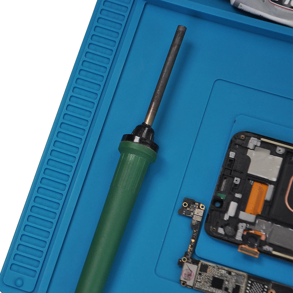 Silicone Soldering Pad Desk Platform Mat for Welding Station Iron Phone PC Repair Magnetic Heat Insulation No Lead S-160