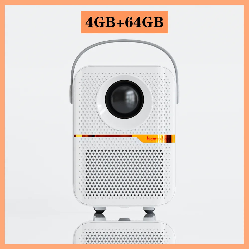 HONGTOP P10 Smart 4K Android WiFi Portable 1080P Home Theater Video LED Bluetooth Mini Projector 4GB 64GB Android 10 Projector