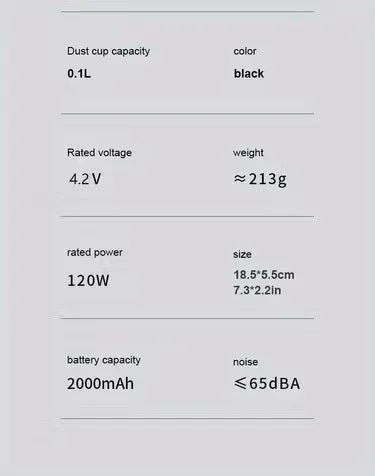 Car vacuum cleaner with suction and blowing function, portable, wireless charging, high-power, handheld vacuum cleaner for home