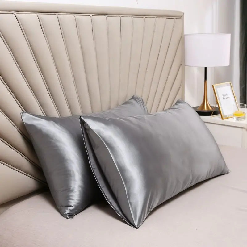 "Luxury Satin Pillowcase Set - Silk Feel for Hair & Skin Care | Anti-Frizz Bedding - Elegant Home Decor Cushion Covers"