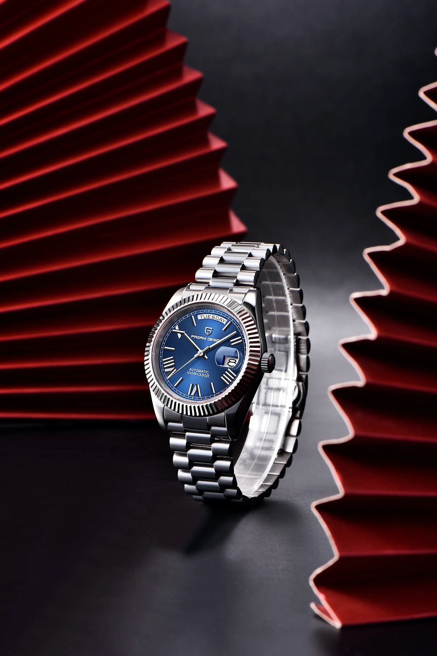 2025 New PAGANI DESIGN DD40 Luxury Rose Gold Automatic Watch For Men Mechanical Watches AR Sapphire Glass Date Wrist watch Men