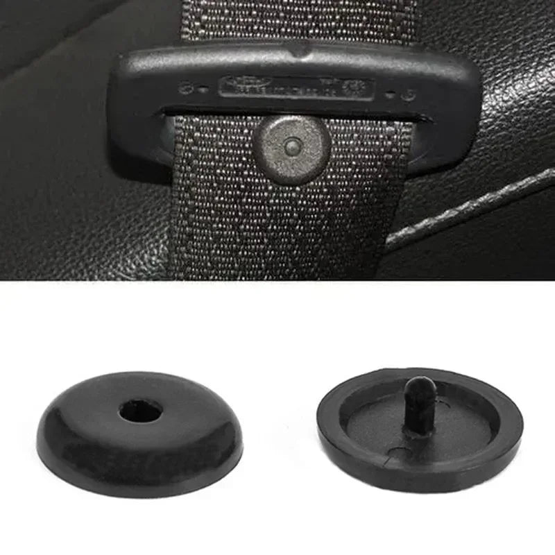 10PCS Car Seat Belt Stop Button Clips Seatbelt Adjuster Fastener Retainer Buckle Stopper Holder Rivet Stud Clips Car Accessories