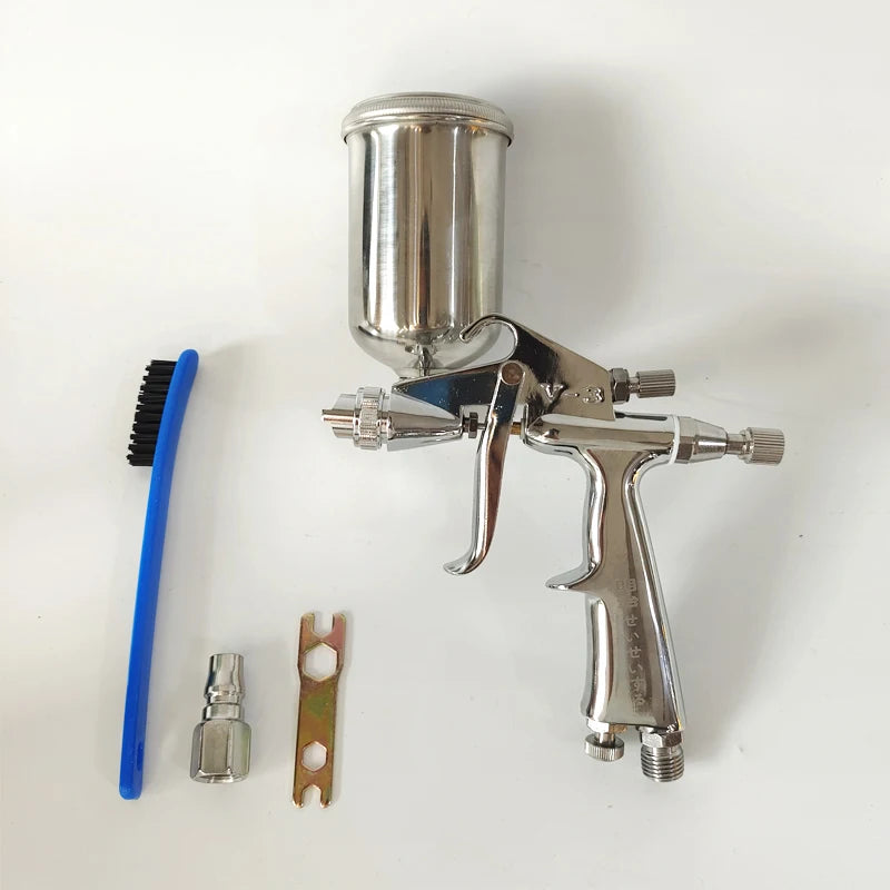 Small Repair Spray Gun 0.5/0.8mm Nozzle Automotive Leather Coat Paint Spraying High Atomizing Pneumatic Spray Painting Tool
