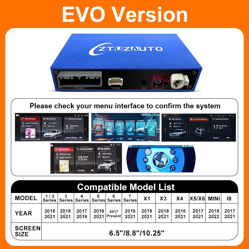 Wireless CarPlay For BMW 1 2 3 4 5 7 Series E70 F10 X1 X3 F25 F26 F48 MINI X4 X5 X6 F56 F15 Android Auto AirPlay Mirror Link