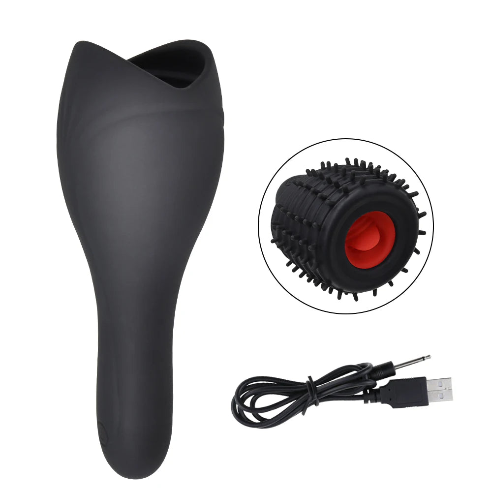 Automatic Rotating Vibrating Male Masturbator Penis Massage Vibrator Real Oral Sex Glans Delay Trainer Masturbation Toys for Men