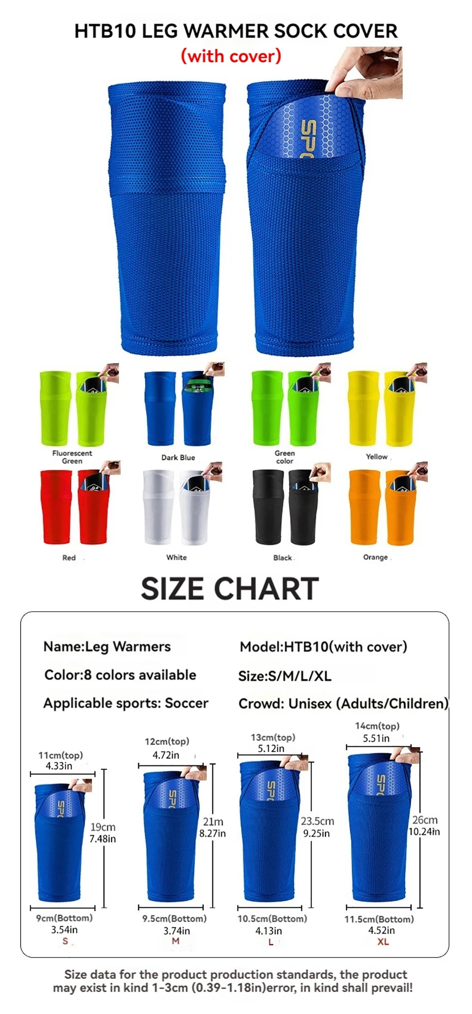 Loogdeel New Soccer Shin Guards Sleeves for Kids Youth Adults- Sleeves for Footoall Games,Sleeves with Optimized lnsert Pocket