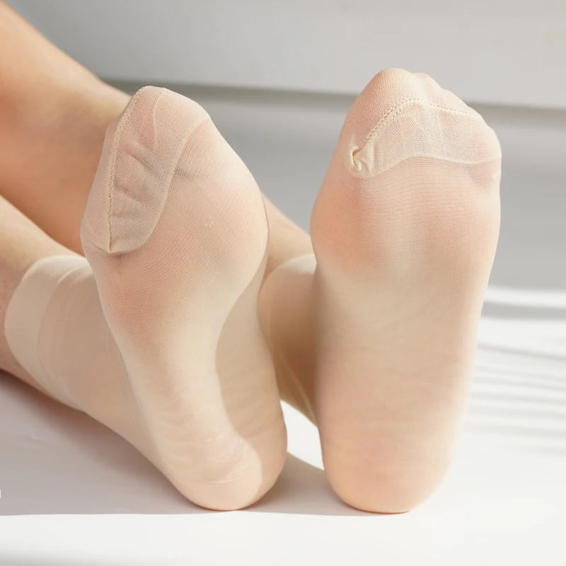 20 Pairs High Quality Women Velvet Socks Pack Female Summer Thin Silk Transparent Sexy Ankle Nylon Socks Set