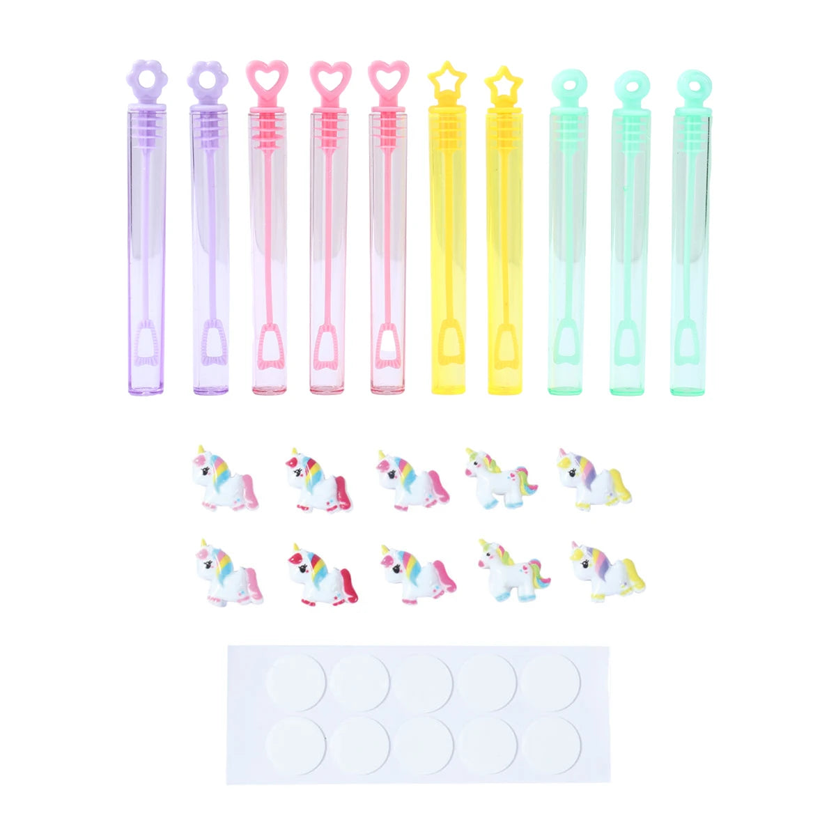 10Pcs Unicorn Bubble Tube Soap Bottle Unicornio Theme Birthday Party Decoration Kids Favors Wedding Guests Gift Party Supplies