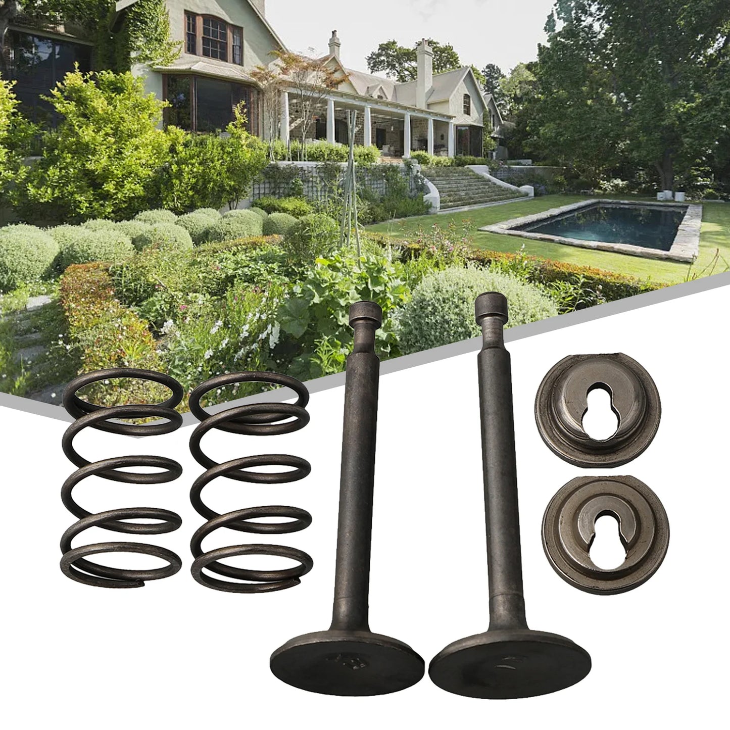 Spring Retainer Kit Exhaust Valve For Honda GX160 GX200 168F 170F 5.5HP-6.5HP Gasoline Engine Lawn Mower 14711-ZF1-000