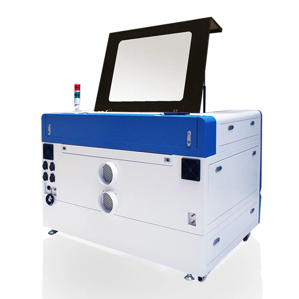 100W 900x600mm Co2 Laser Cutting Engraving Machine WIth CW-3000 chiller RUIDA controller Red-dot