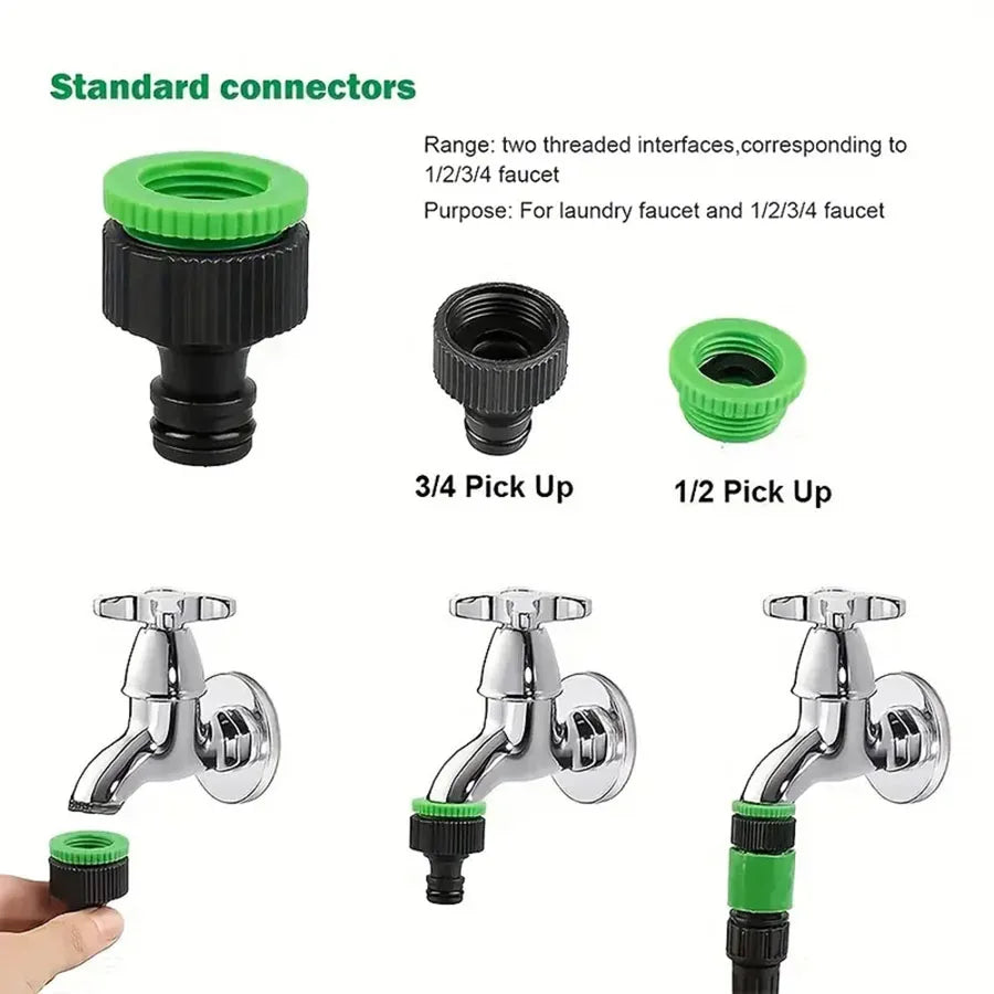 Water Gun, 7Water Spraying Functions, Home Expandable Magic Hose, High-Pressure Car Wash, Garden Watering Hose