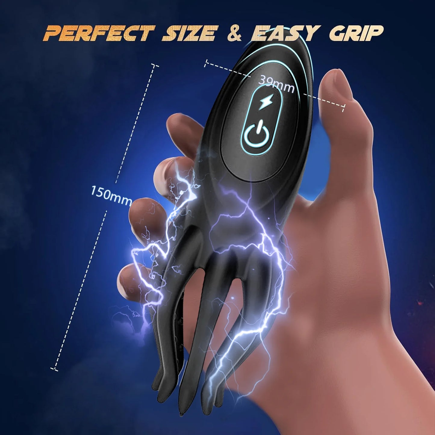 Male Masturbator Eelectroshock Tentacle Shaped Penis Vibrator 360° Wrapping Prostate Massager Handheld Adult Sex Toys for Men 18