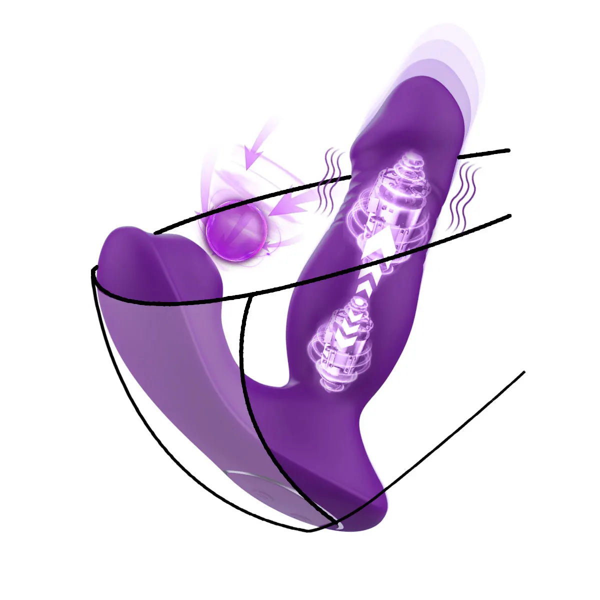 Push Suck Vibrator APP Suck Vibrator for clitoral G-spot stimulation Adult Sex Toys , Ideal for couples who want to flirt