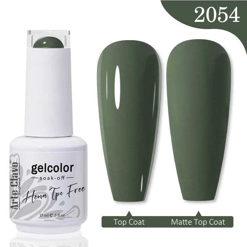 Arte Clavo HEMA TPO FREE Gel Nail Polish Jelly 15ml LED Nail Gel Hybrid Varnish Matt Top Base Coat Nail Art Gellak Primer