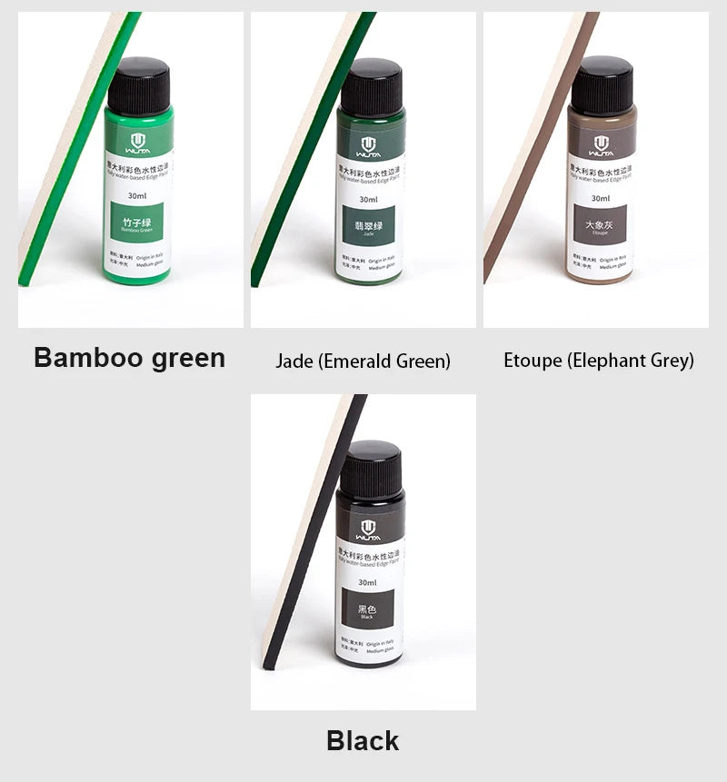 WUTA 30ml Professional Leather Edge Paint Oil Dye Edge Dressing Color Coats Leather Finish Supplies DIY Craft Leather Shoe Edges