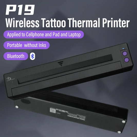 P19-Tattoo Transfer Automatic Fast Printing Wireless Portable Tattoo Stencil Printer Suitable For Small Businesses Wireless