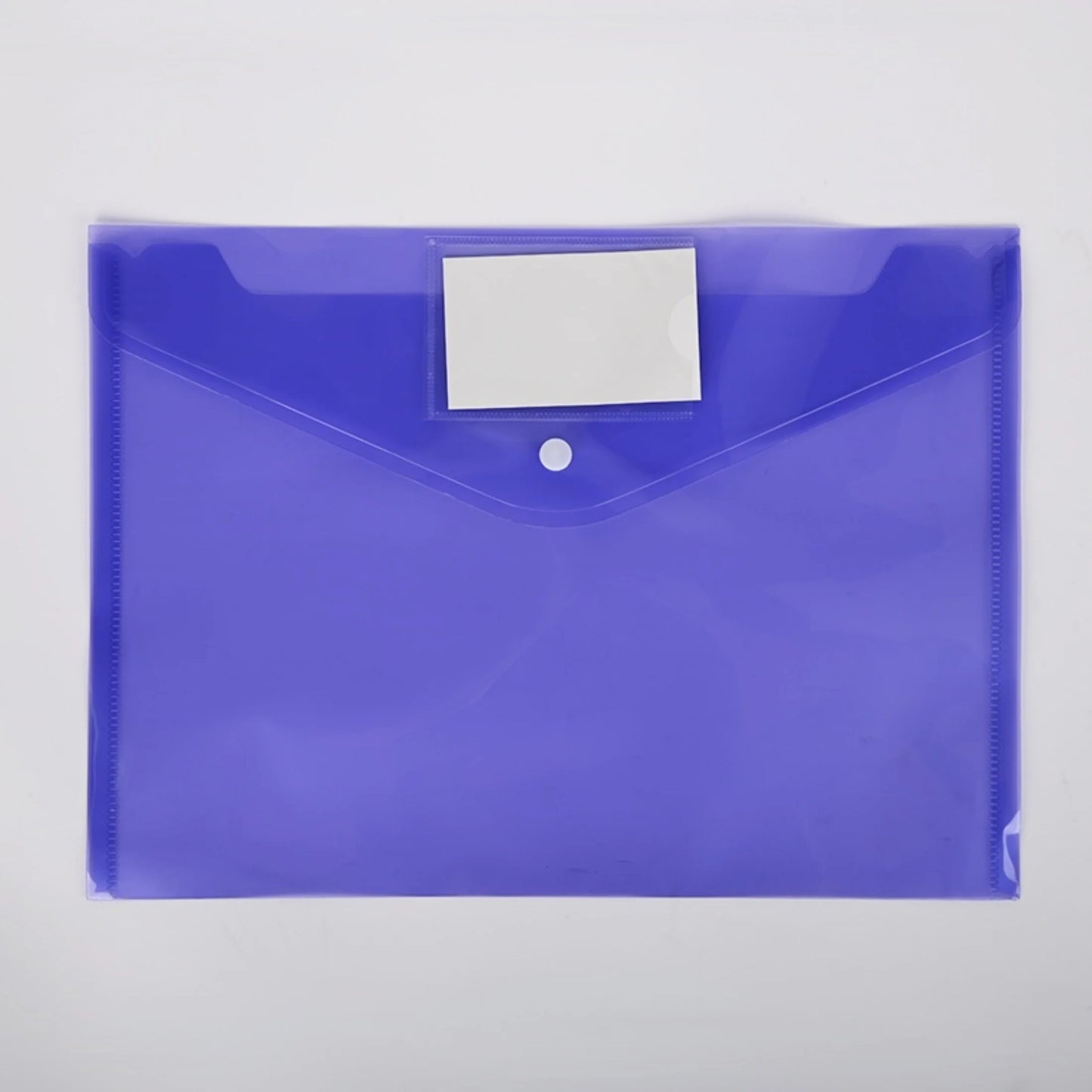 10pcs Hot selling A4 Button File Bag Color PP Plastic Archive Office Data Bag Bill Storage File Bag