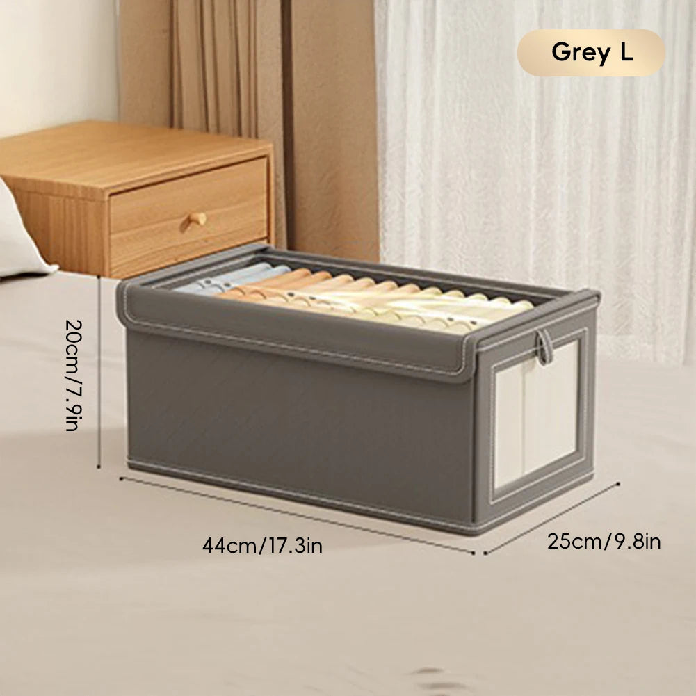 Foldable Transparent Large Capacity Covered Clothing Storage Artifact Seasonal Clothing Rotation Storage Moving Wardrobe