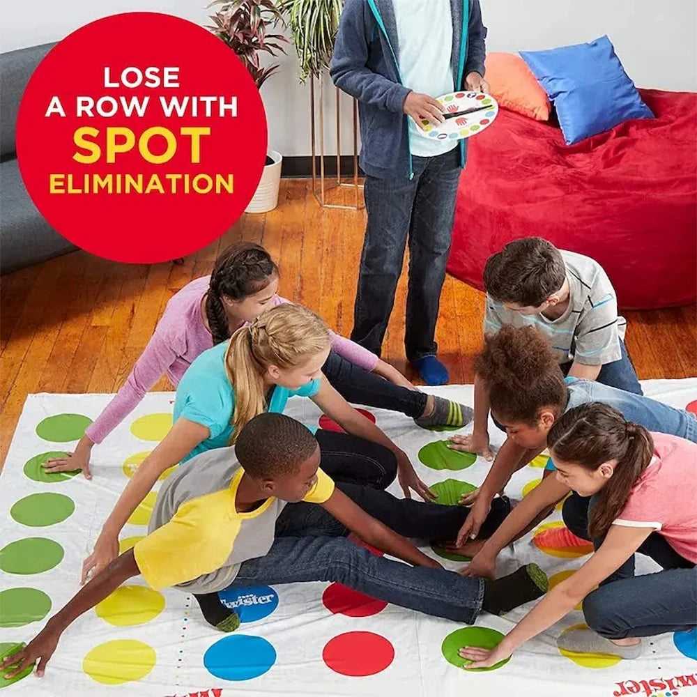 Twister Ultimate Bigger Mat More Colored Spots Family Kids Party Game Parent-child Game Board Game Body Twist Multiplayer Party