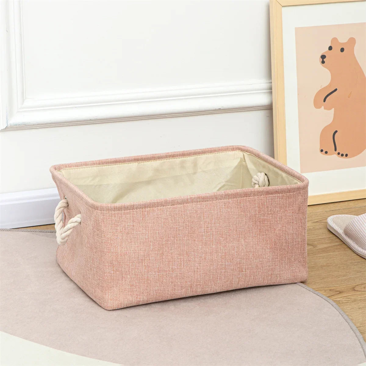 Sundries Storage Basket Cabinet Storage Box Laundry Basket for Toys Clothes Socks Book Organizer Multi-functional Storage Tool