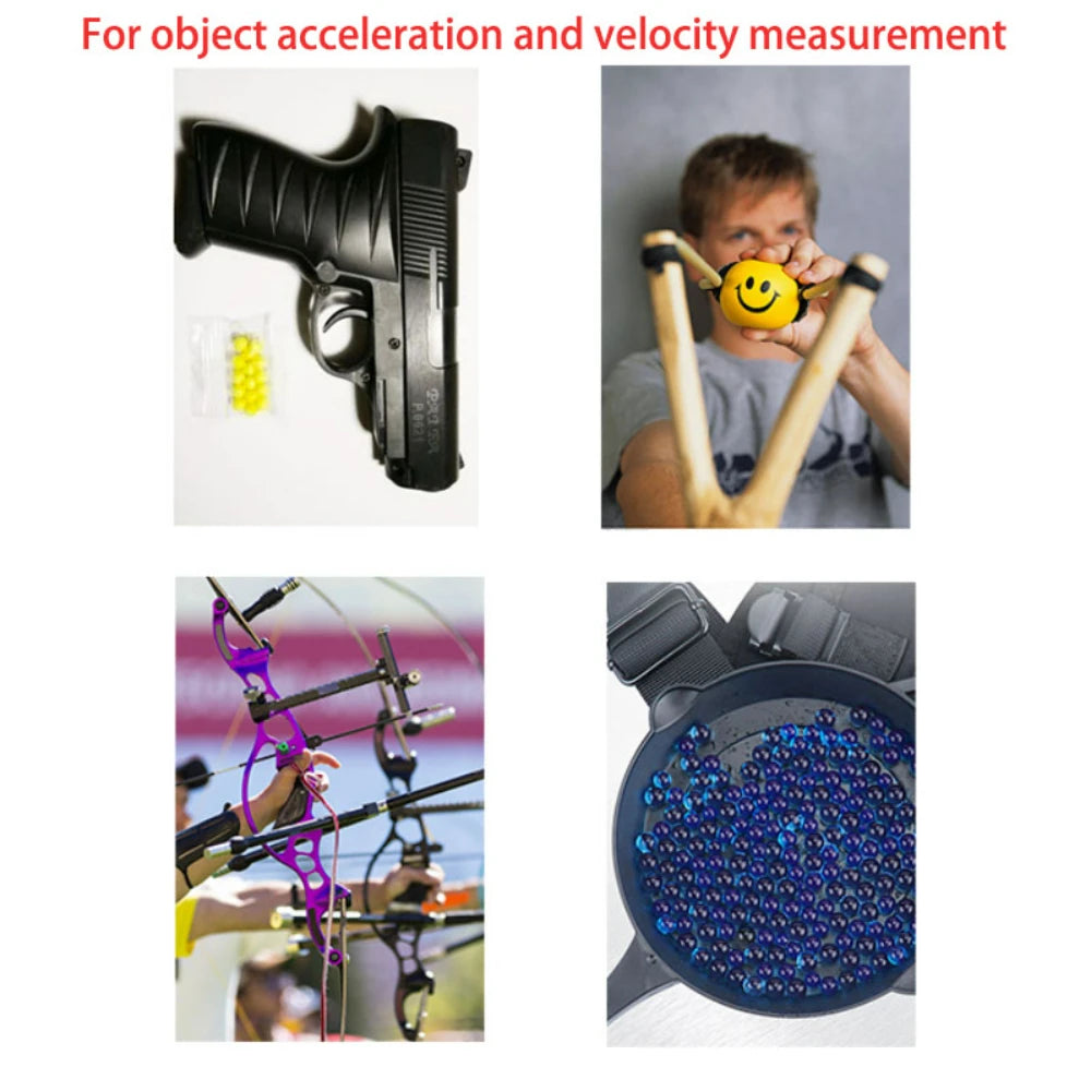 1-999m/s Speed Meter for Shooting Speed Meter Ball Velocity Energy Measurement Shooting Chronograph Bullet Speed Tester HT-X3006