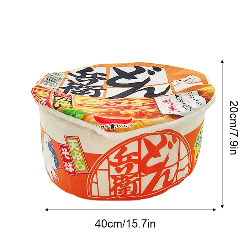 Orange Cat Winter Fun Noodles Puppy Bed House Cat Sleeping Bag Mat Plush Bed Furniture Accessories Pet Supplies