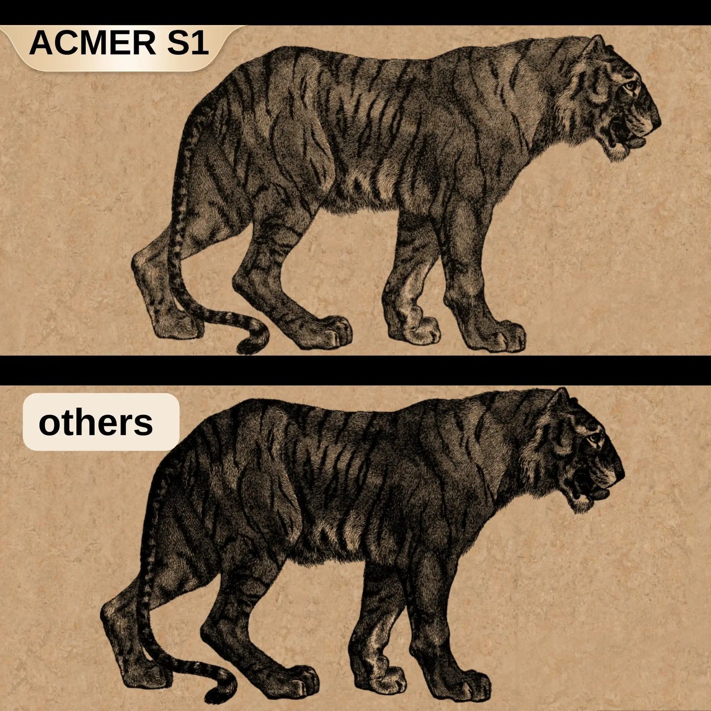 Acmer S1 Laser Engraver Mini Machine Portable Engraving Tool Beginner Friendly DIY 5.1*5.1inch Laser Class 4