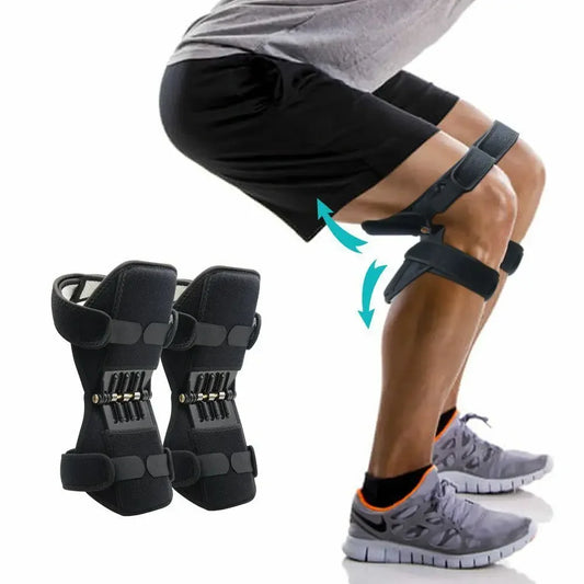 Sport Knee Booster Brace Patella Spring Lift Support, Breathable Joint Pain Relief for Elderly Walking