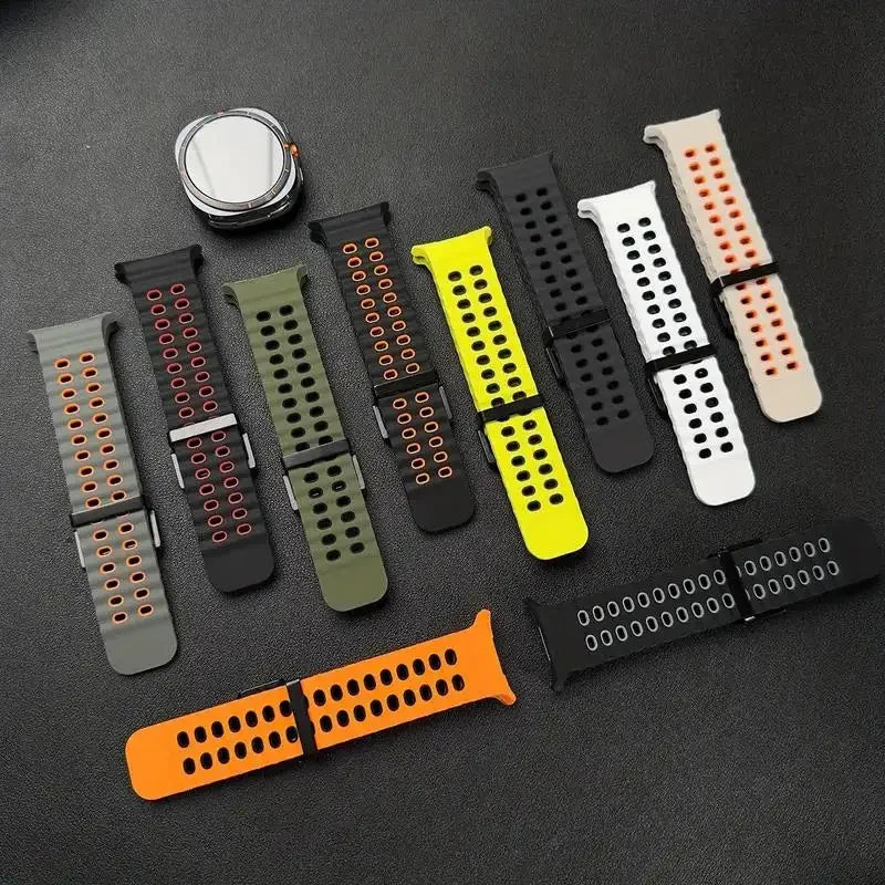 Ocean Strap for Samsung Galaxy Watch Ultra 2025 Sports Silicone Band for Galaxy Watch 8-7 Ultra 47mm Official Original Wristband