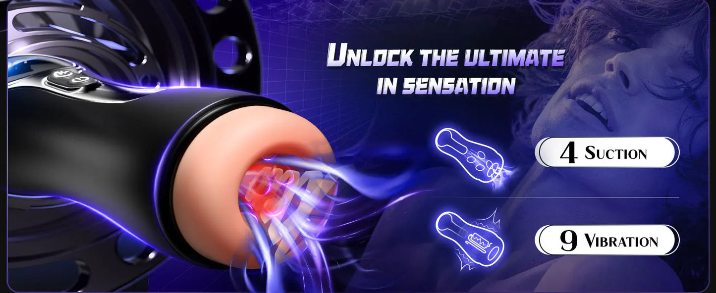 Realistic Vagina Automatic Male Sucking Masturbator with LED Display Pocket Pussy 9 Vibration Penis Massager Adult Sex Toys 18