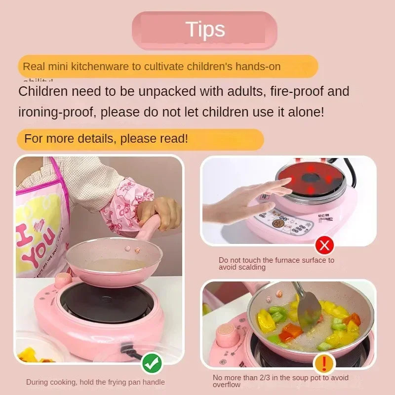 New Girl Baby Can Cook Funny Mini Kitchen Wholesale Real Cooked Family Toy Set Birthday Gift Girl Toys