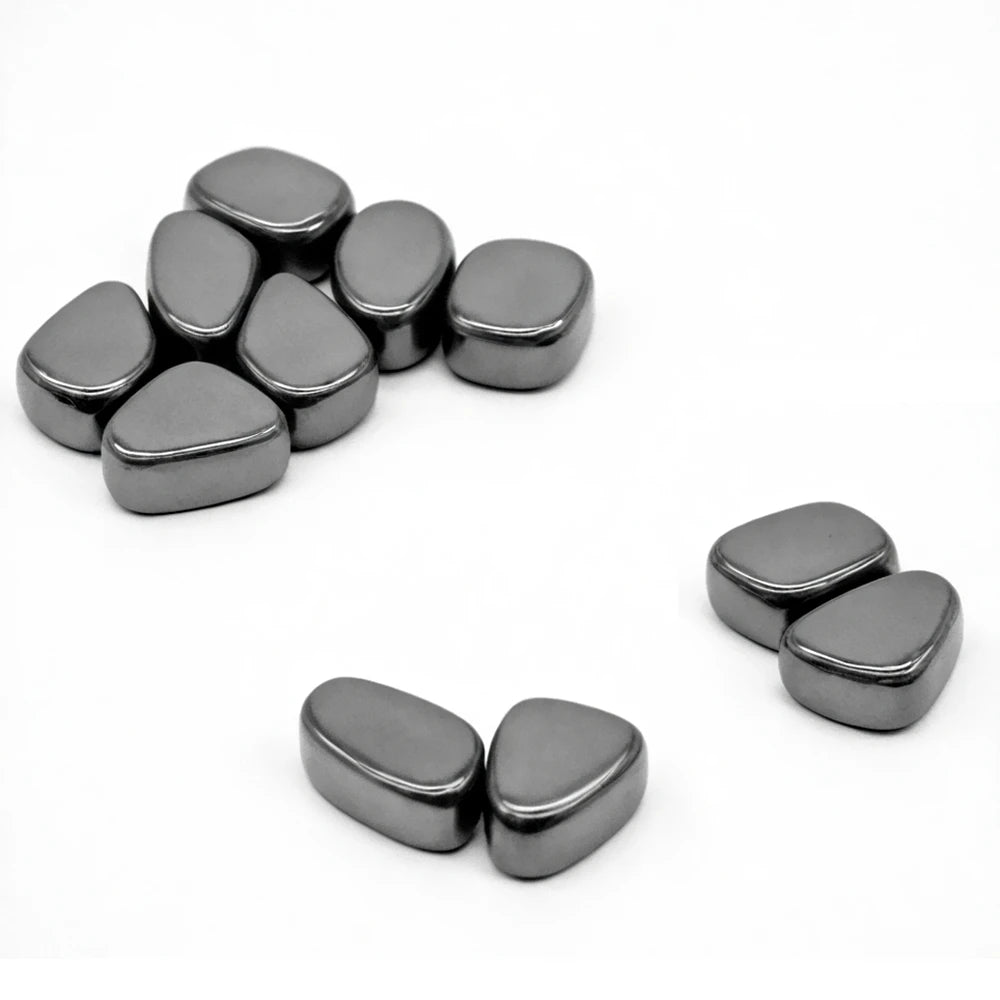 Polished Black Lodestone Magnetite Multi-functional Magnetic Block Relieve Stress Entertainment Magnetic therapy Fridge Magnets