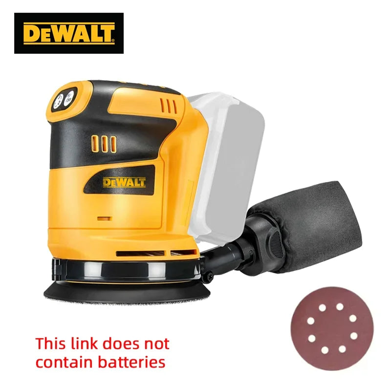 Dewalt 125mm Brushless Motor Cordless Orbital Sander Grinder Wood Metal Waxing Polishing Grinding Machine for Dewalt 20V Battery