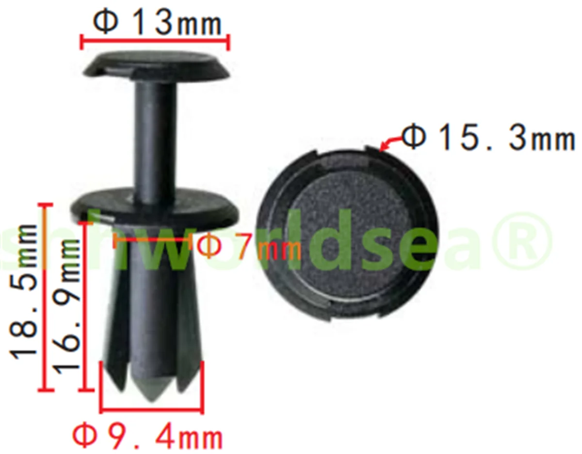 shhworldsea auto clip fastener Rear axle bracket trim plate, water tank guide plate, airway fastener for benz A0009919440