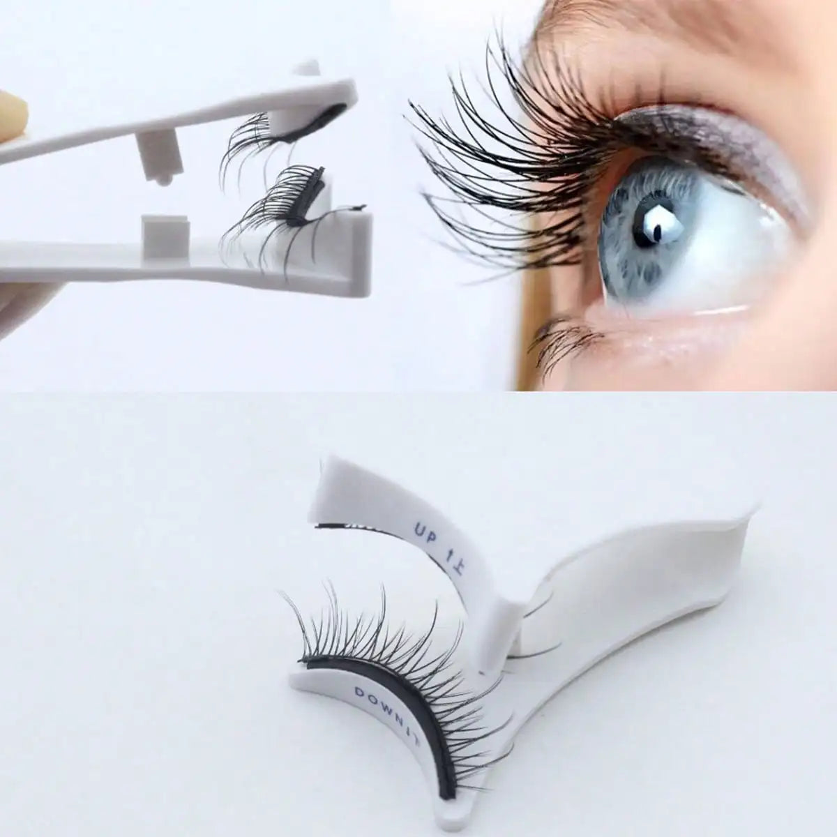 1pc Magnetic Quantum Eyelash Curler With Lashes Assistant And A Colorful Storage Bag