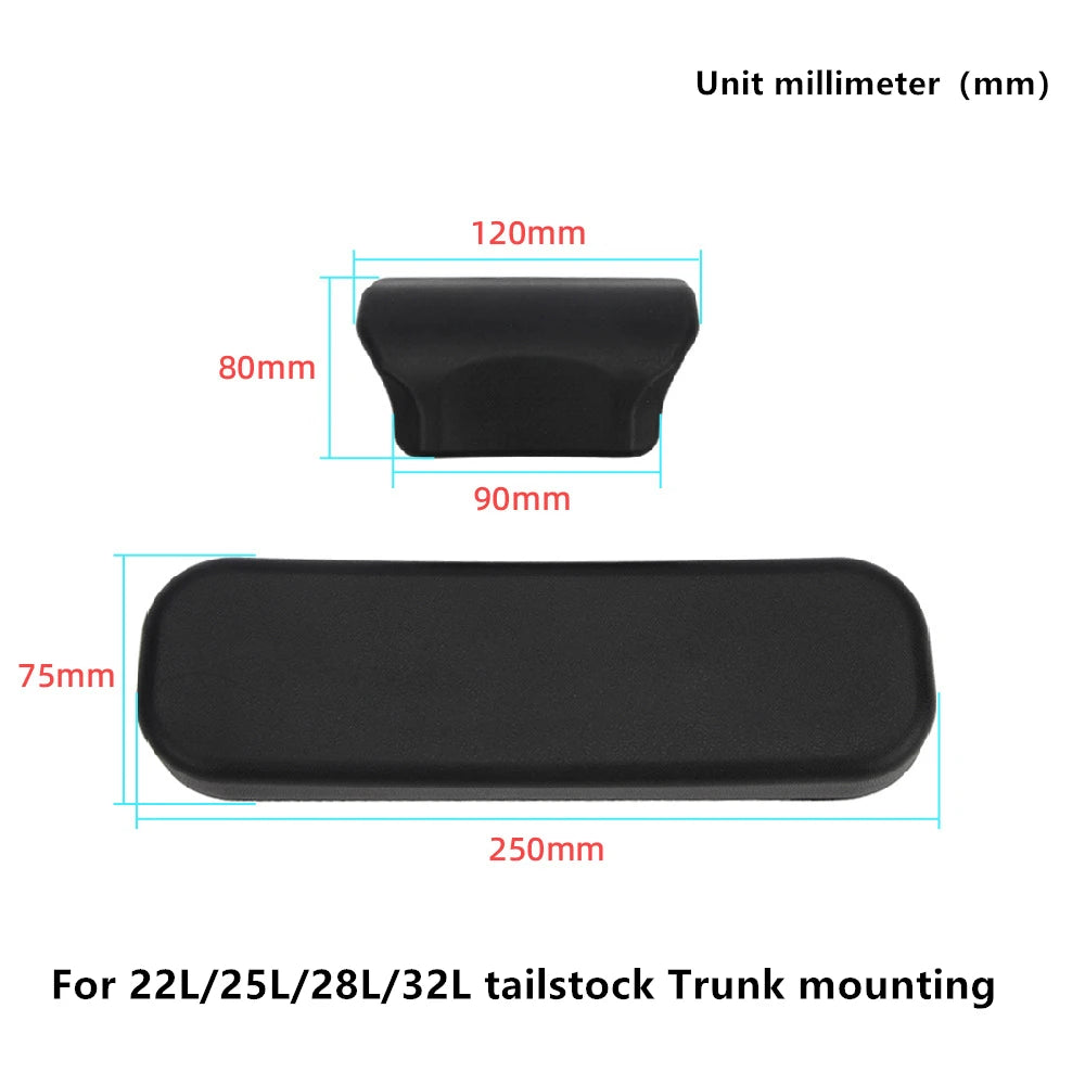 Motorcycle Helmet Box Trunk Small Backrest PU Backrest Cushion Self Skinned Foam Rear Tool Cases Shock Absorber