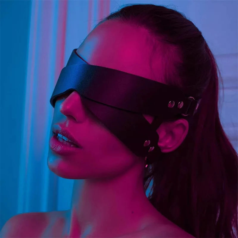 Leather Eye Mask Body Bondage Adult Toy Female Sexy Lingerie Garter Erotica Sex Clothes Women Porn Pijamas Babydoll Exotic Dress