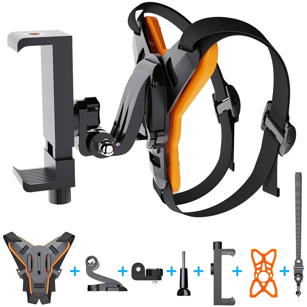 Motorcycle Helmet Phone Stand Mount Holder For GoPro Hero Insta360 Action Sports Camera Holder Motorcycle Camera Accessories