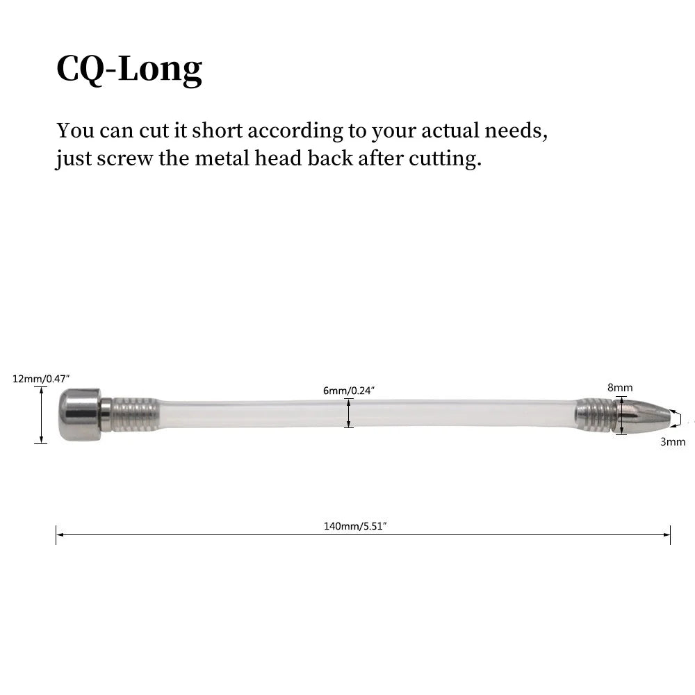 Male Chastity Device Accessories Cock Cage Penis Lock Silicone Catheter Short/Long Horse Eye Rod Urethral Plug Adult Sex Toys 18