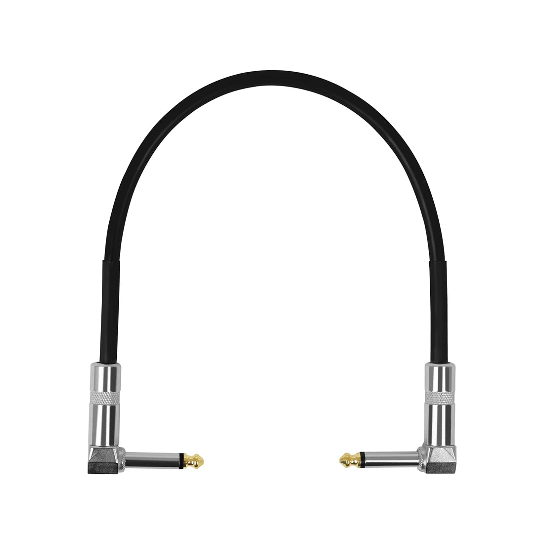 Guitar Effects Pedal Cable 6.35Mm Connecting Wire 30cm Flat Patch Connector Metal Heads Copper Core Cables Guitar Accessories