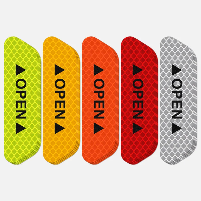 Car Door Reflective Sticker Safety Opening Warning Reflective Tape Car Accessories Interior Exterior Reflector