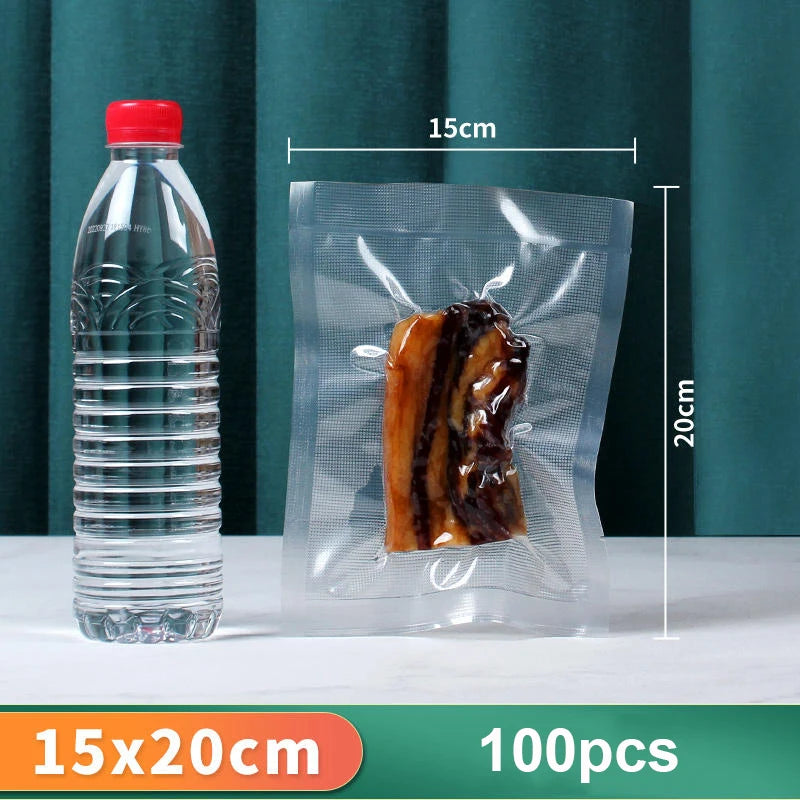 Vacuum Packaging Bags for Food 100pcs Food Storage Vacuum Bags for Vacuum Sealer Machine Food Fresh Long Keeping Empty Bags