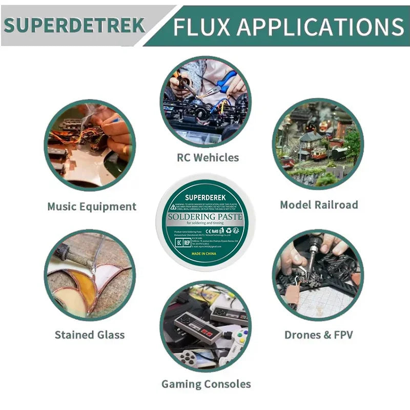 Soldering Paste Rosin Flux Lead-free High Purity Welding Flux Soldering Iron Repair Paste Flux for PCB BGA PGA SMD Repair