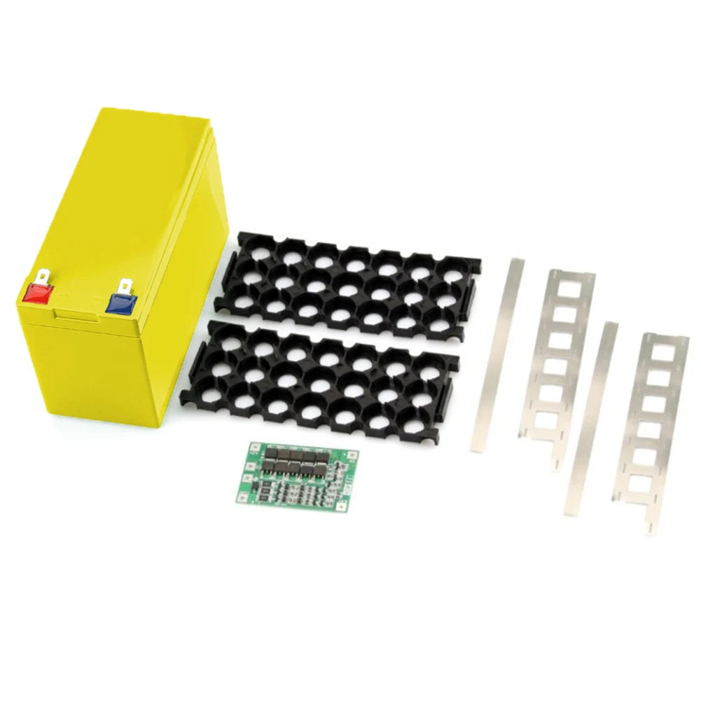 12V/7Ah Battery Case Fit 18650 Cells Empty Box 3*7 Holder 3S25A BMS Nickel Strip Storage Box For DIY Battery Packing Protector