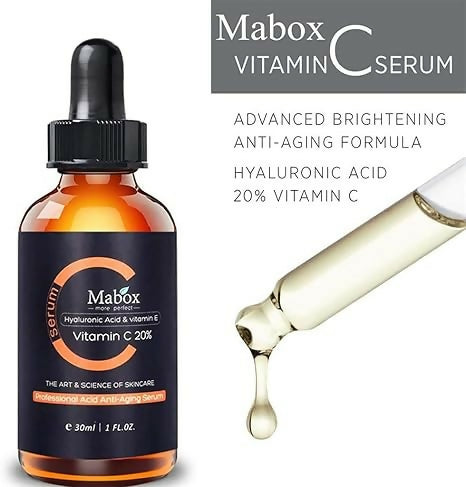 Mabox Hyaluronic Acid, Vitamin C&E Anti- Aging Serum