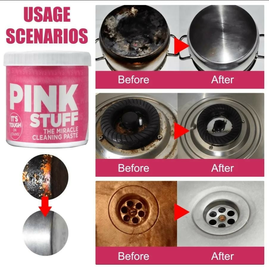 500g pink stuff-For cleaning sufurias,tiles,sink ,oven etc