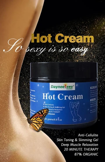Hot Cream | Topical Cream for Burning Fats, Sweating, Anti-Cellulite and Skin Toning