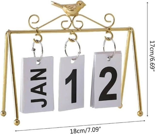 Flip Desk Calendar with Large Display, Daily Office Desk Calendar, Calendar to Manage Busy Schedules